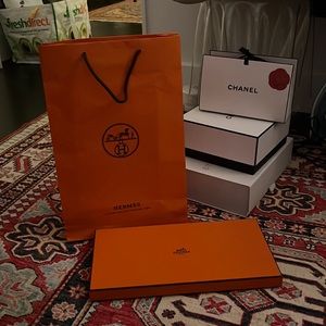Empty Hermes Bag & Scarf Box